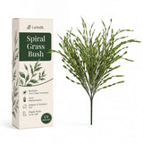 Artificial Spiral Grass Bush, Set of 3 - 21