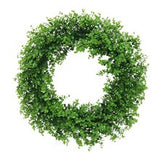 Set of 2: Boxwood Wreath with Realistic Green Tips, 24