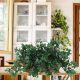 Mini Artificial English Ivy Bushes with 176 Silk Leaves, Set of 2 - 13"