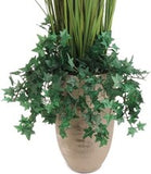 Mini Artificial English Ivy Bushes with 176 Silk Leaves, Set of 2 - 13"