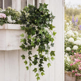 Faux Ivy Hanging Basket Plant - 19"