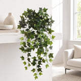 Faux Ivy Hanging Basket Plant - 19"