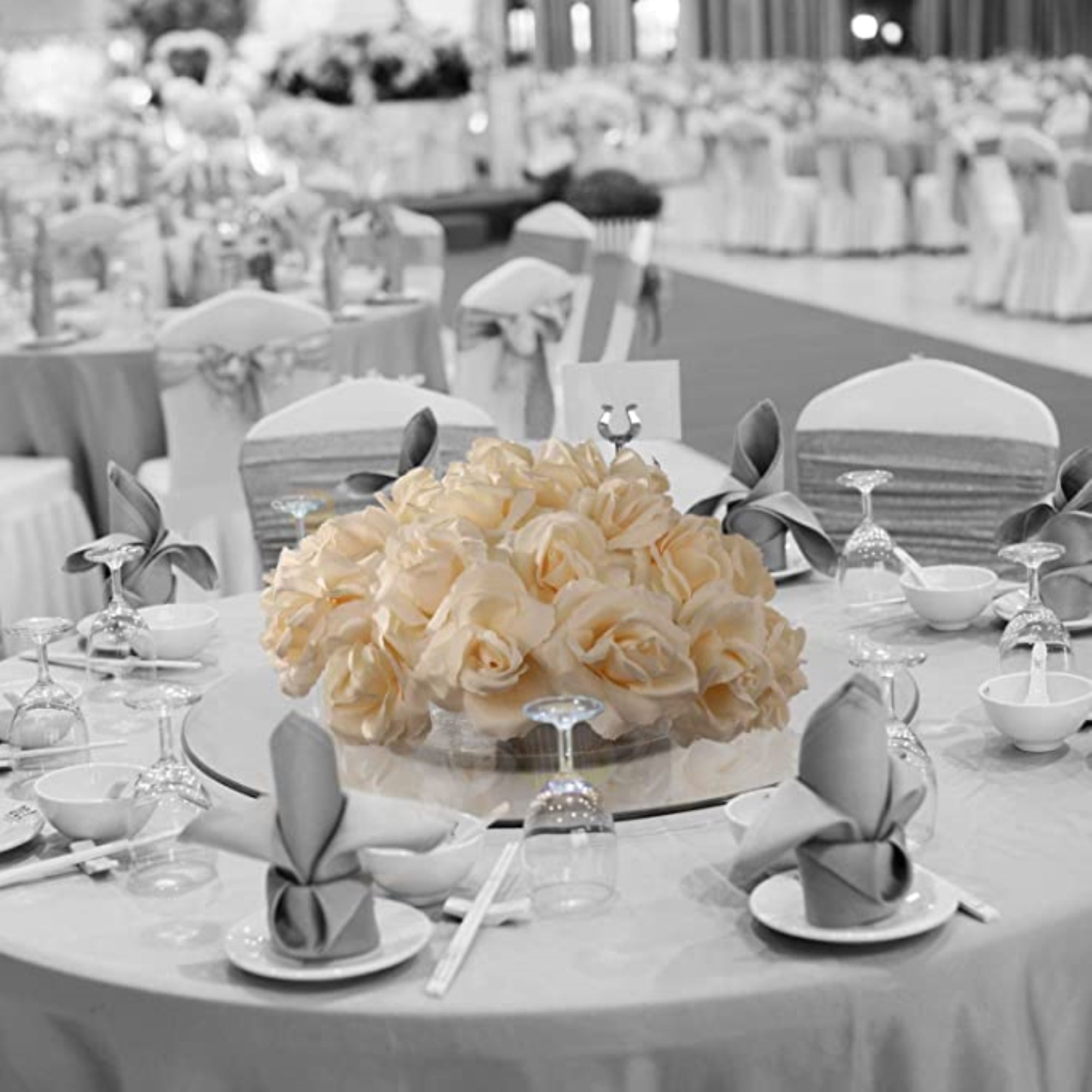 Timeless Elegance: 100pc Silk Flowers Ivory Rose Picks - Stunning Faux Roses for Endless Floral Arrangements and Weddings, Lifelike and Luxurious Decorative Pieces