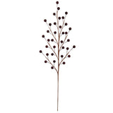 Burgundy 17.5-Inch Waterproof Berry Spray – Artificial Berry Stem for Christmas Wreaths, Garlands & Holiday Decor