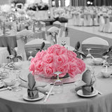 100pc Silk Flowers Pink Rose Picks - Romantic Faux Floral Accents for DIY Arrangements, Weddings & Home Décor - Lifelike & Elegant Artificial Blooms