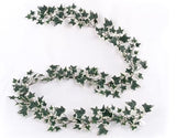 Lush 6' English Ivy Garland - 185 Lush Leaves, Green Foliage, 12-Piece Set - Perfect for Captivating Home Decor and Garden Embellishments