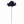 Artificial Silk Rose Picks with 3" Flower Heads & 8" Stems (50 Box Pack) - 
    Navy Blue