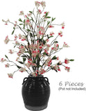 Artificial Flowering Blossom Branch with 12 Flowers - 42
