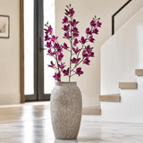 Purple Artificial Dendrobium Sprays, 16 Flowers & 8 Buds, Set of 2 - 34"
