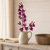 Purple Artificial Dendrobium Sprays, 16 Flowers & 8 Buds, Set of 2 - 34"