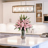 Artificial Cream Casablanca Lily-34"