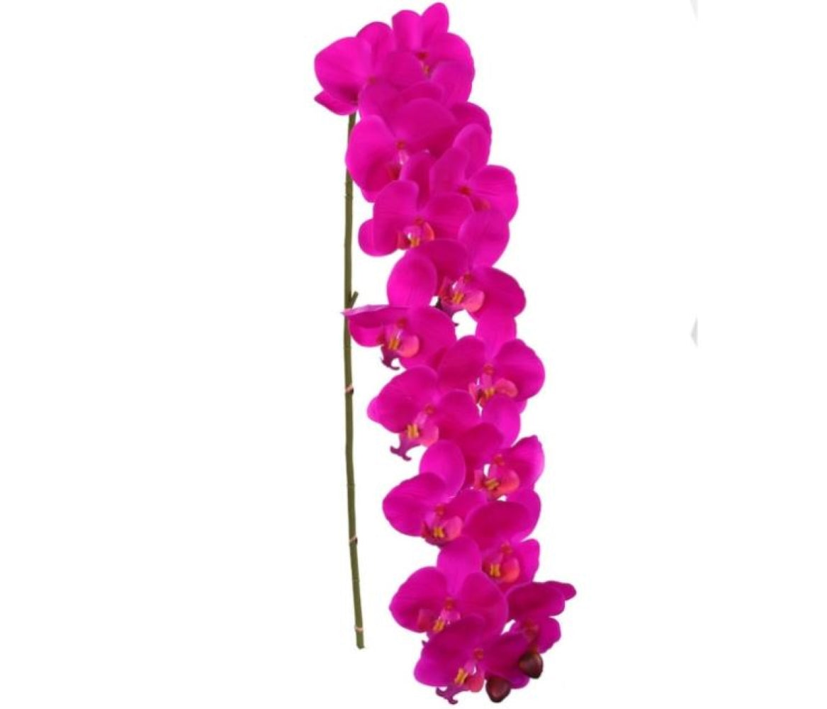 34" Lifelike Fuchsia Phalaenopsis Orchid - Vibrant Silk Artificial Flower Decor for Stylish Home & Events - Ideal Gift, Faux Floral Display