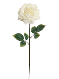 Elegant 20" Cream Open Rose Silk Flowers Set of 12 - Premium 6" Diameter Lifelike Blooms for Home Décor, Weddings, and Events