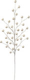 17" Pearl White Berry Stem Picks Holiday Decorations ArtificialFlowers   