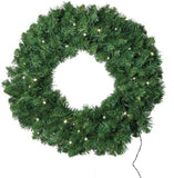 Christmas Wreath 20" Northern Spruce LED Lights Wreaths ArtificialFlowers   