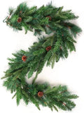 Christmas Garland 6' Artificial Pine Garland with Cones  ArtificialFlowers   