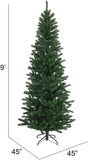 9' Deluxe Artificial Christmas Tree with Metal Stand Christmas Tree ArtificialFlowers   