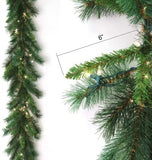 Christmas Garland 9' Pre-Lit Artificial Pine Garland  ArtificialFlowers   