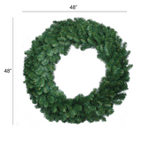 Christmas Wreath 48" Classic Green Pine with 460 Tips Wreaths ArtificialFlowers   