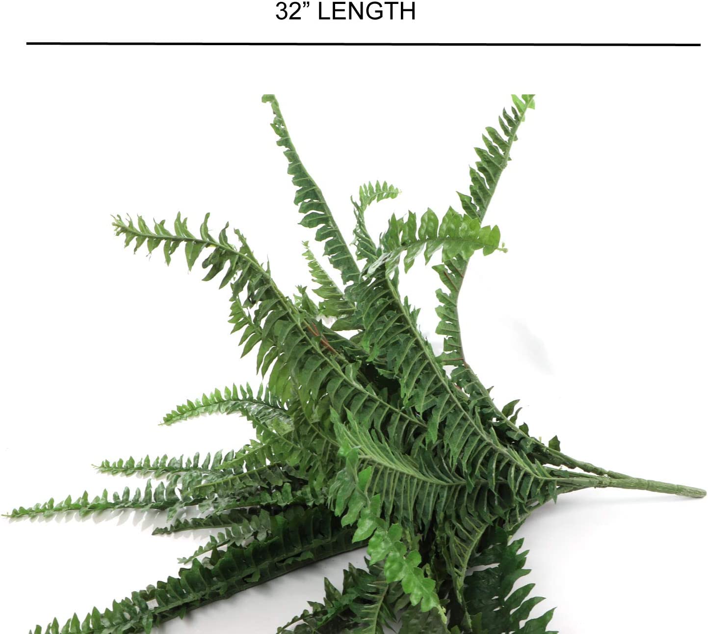 Boston Fern Artificial Plants Fake Silk for Outdoor or Indoor House Plant, Hanging Basket or Planter, 48” Inch Diameter Set of (6) 48 Fronds Each  ArtificialFlowers   