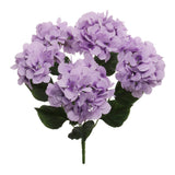 Artificial Lavender Hydrangea Bush Realistic Faux Flowers for Home Decor 21 Inch with 5 Heads Indoor Plant Beautiful Floral Arrangements Hydrangea Bush ArtificialFlowers   