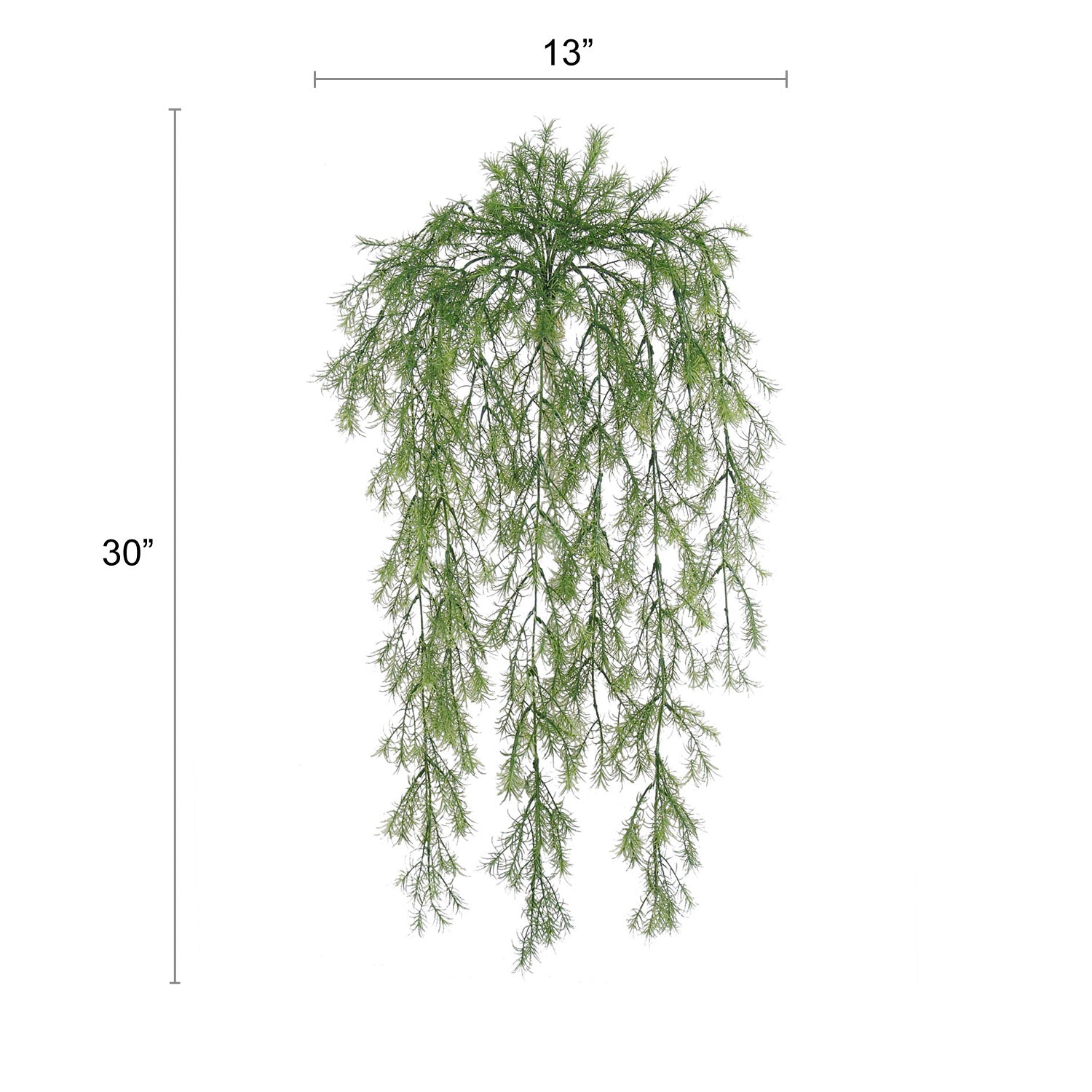 All Weather Artificial Springeri Plant Hanging with 9 Branches 31" Artificial Plants ArtificialFlowers   