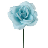 Artificial 8" Sky Blue Rose Picks with 3" Diameter, 50pc Set - Realistic Faux Flowers for Home Decor, Weddings, and Events - Easy-to-Arrange  ArtificialFlowers   