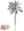 Sparkling Artificial Poinsettia Pick - 8.5" - 
    Silver