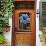 Artificial 18" Blue Hydrangea Wreath - Handcrafted, UV Resistant, All-Season, Indoor/Outdoor Decor, Perfect for Home, Wedding, Event Hydrangea Wreath ArtificialFlowers   