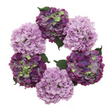 Artificial 18" Magenta & Pink Hydrangea Wreath - Handcrafted, UV Resistant, All-Season, Indoor/Outdoor Decor, Perfect for Home, Wedding, Event Hydrangea Wreath ArtificialFlowers   