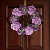 Artificial 24" Magenta & Pink Hydrangea Wreath - Handcrafted, UV Resistant, All-Season, Indoor/Outdoor Decor, Perfect for Home, Wedding, Event Hydrangea Wreath ArtificialFlowers   