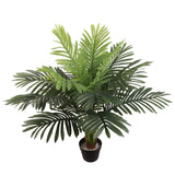 Artificial Areca Palm Tree Fan Palm House Plant in Black Pot 122 Leaves 36