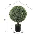 Artificial  Boxwood Ball Topiary-25" Topiaries artificialflowersdotcom   