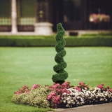 58" Boxwood Spiral Topiary artificial boxwood ArtificialFlowers   