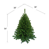 Christmas Tree 4.5' Artificial  with Metal  Stand Lifelike Holiday Vermont Spruce Tree Perfect for Home or Office  919 Tips Christmas Tree ArtificialFlowers   