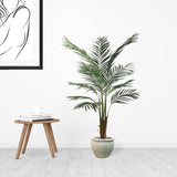 Artificial Silk Areca Palm Tree House Plant in Black Pot  5' House Plant ArtificialFlowers   