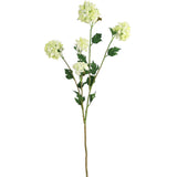 Artificial Premium Cream Green Snowball Viburnum Branch- 38" Floral Arrangement ArtificialFlowers   