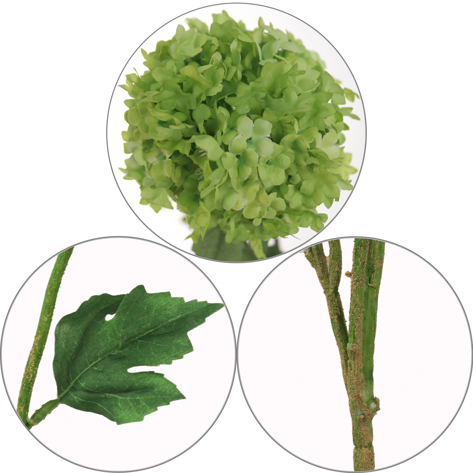 Artificial Premium Green Snowball Viburnum Branch-38" Floral Arrangement ArtificialFlowers   