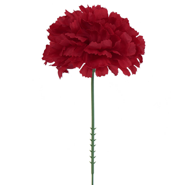 Silk Carnation Picks, Box of 100 - 3.5" Blooms, 5" Stems
