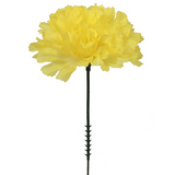 Artificial Flowers Yellow 5" Carnations - 30pcs Set, 3.5" Dia - Realistic & Long-Lasting for Home, Wedding & Events Carnation Artificial Flower ArtificialFlowers   