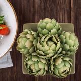 Artificial Artichoke Six Pack 5.5” Green Vegetable for Centerpieces, Bouquets, Wedding, Kitchen Decor, Food Staging Artificial Artichoke ArtificialFlowers   