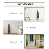 Artificial Artificial Boxwood Spiral Topiary Indoor Outdoor- 4' artificial boxwood artificialflowersdotcom   
