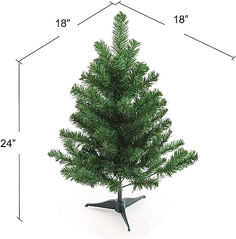 Artificial Christmas Tree 2 ft - Easy-to-Assemble, Space-Saving, Pre-Lit, Eco-Friendly - Perfect for Tabletop, Office, and Small Space Holiday Decor Christmas Tree ArtificialFlowers   