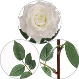 Artificial White Open Rose Stem - 30" (3 Pieces) Artificial Flowers ArtificialFlowers   
