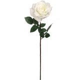 Artificial White Open Rose Stem - 30" (3 Pieces) Artificial Flowers ArtificialFlowers   
