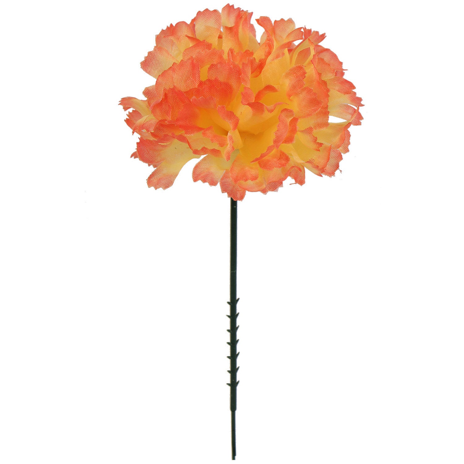 Artificial 7"x 3.5" Orange Carnation Pick Carnation and Rose Pick artificialflowersdotcom   