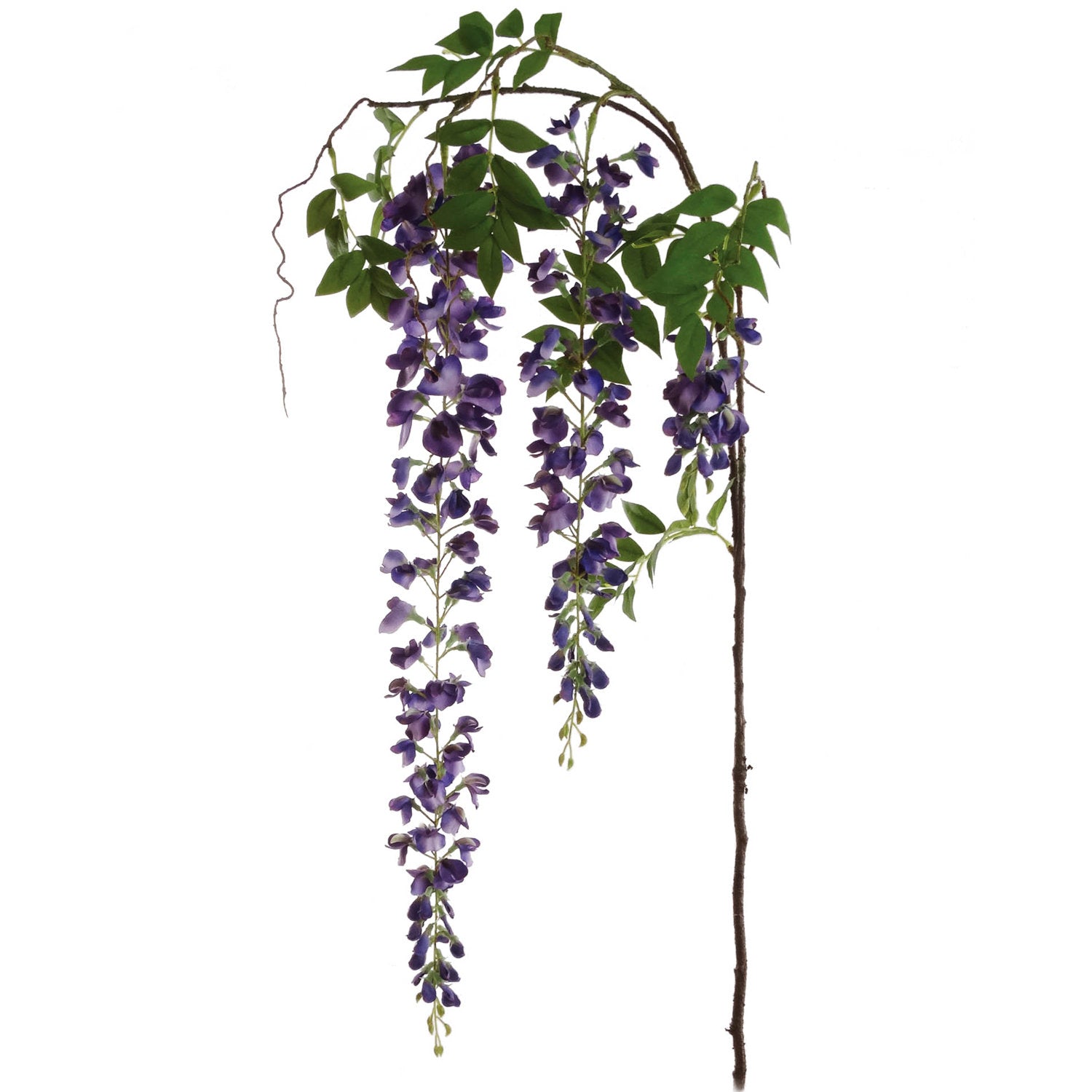 Artificial Purple Hanging Wisteria Branch- 6' Hanging Wisteria Branch artificialflowersdotcom   
