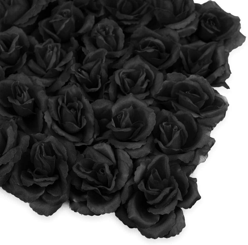 Artificial 8"x 3" Black Rose Pick (50) Carnation and Rose Pick artificialflowersdotcom   