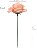 Artificial 8"x 3" Blush Pink Rose Pick (50) Carnation and Rose Pick artificialflowersdotcom   
