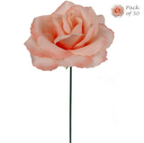 Artificial 8"x 3" Blush Pink Rose Pick (50) Carnation and Rose Pick artificialflowersdotcom   